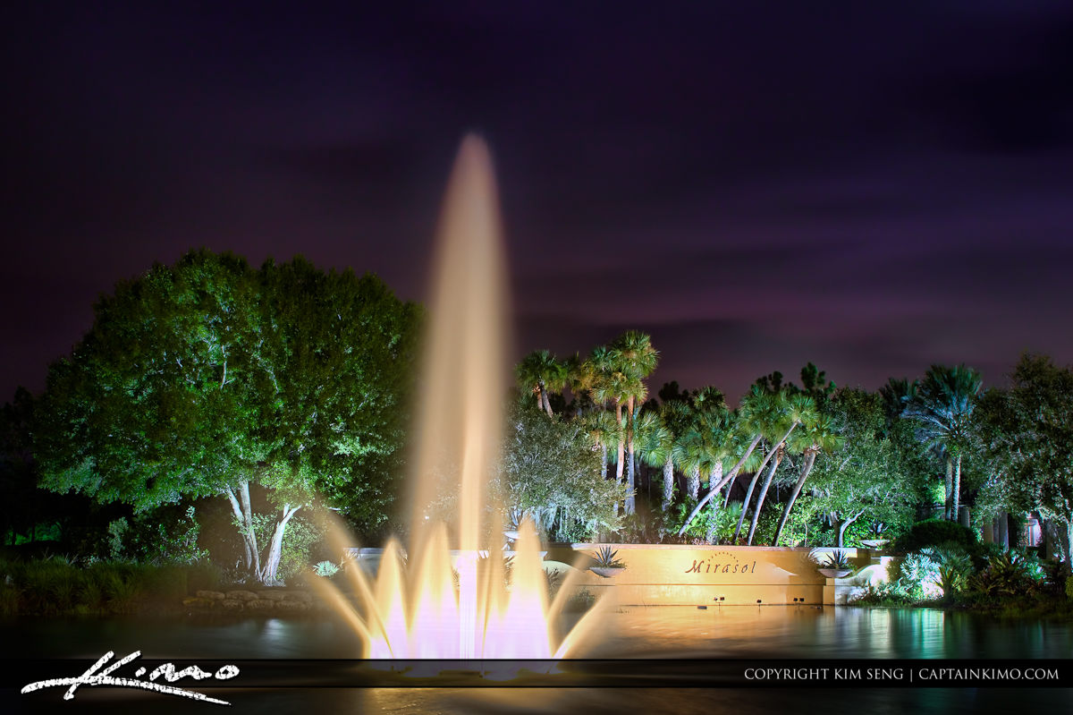 Mirasol Water Fountain at Palm Beach Gardens