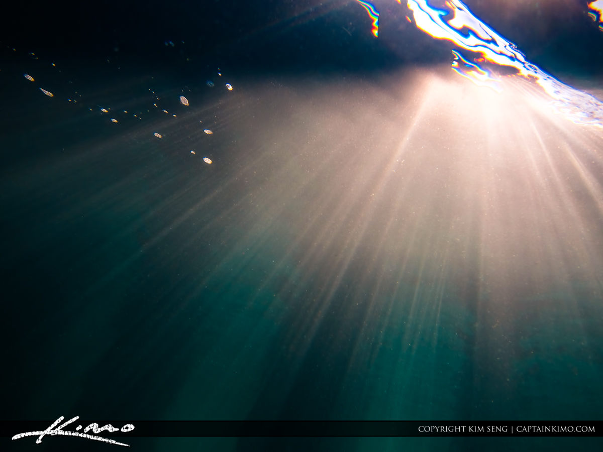 Ray of Light Under the Ocean