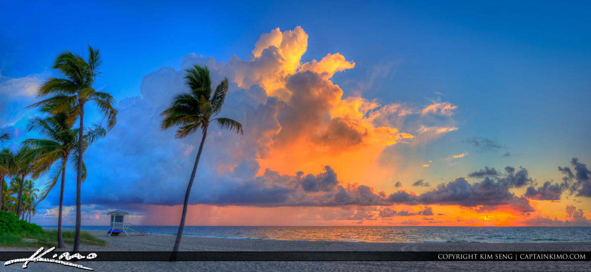 Fort Lauderdale Beach Park Sunrise Panorama