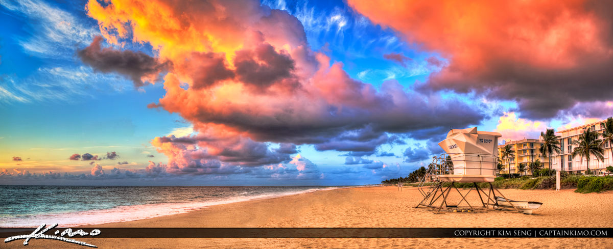 Sunrise at Palm Beach Island Ocean Florida