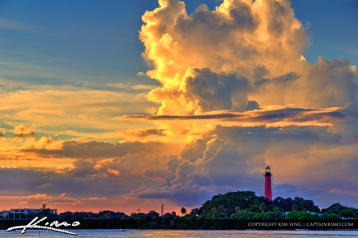 Jupiter Lighthouse from Dubois Park Florida