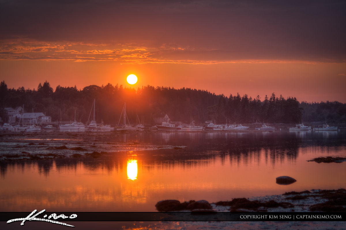 Acadia National Park Sunset Bass Harbor Maine