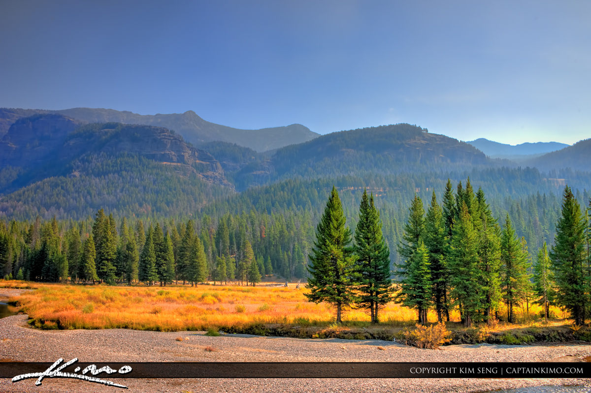 Beautiful landscape from Yellowstone National Park