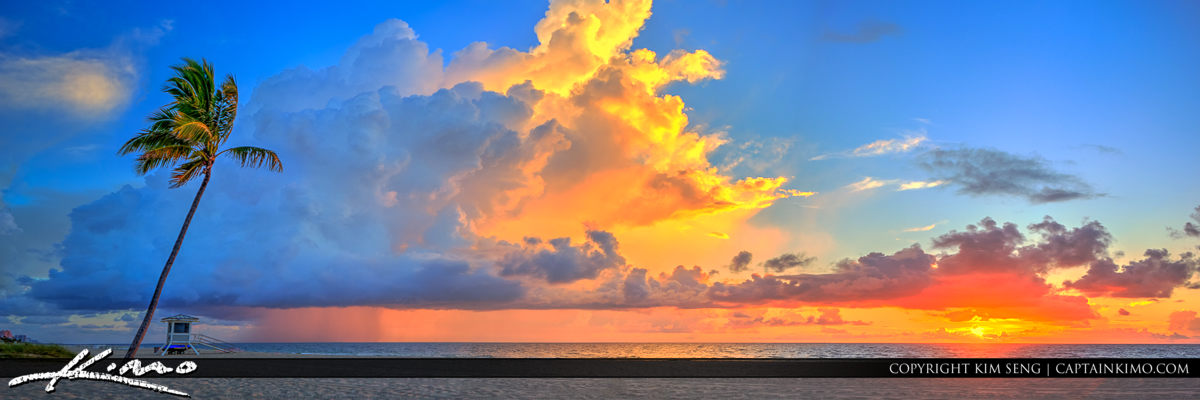 Fort Lauderdale Sunrise at Beach Panorama
