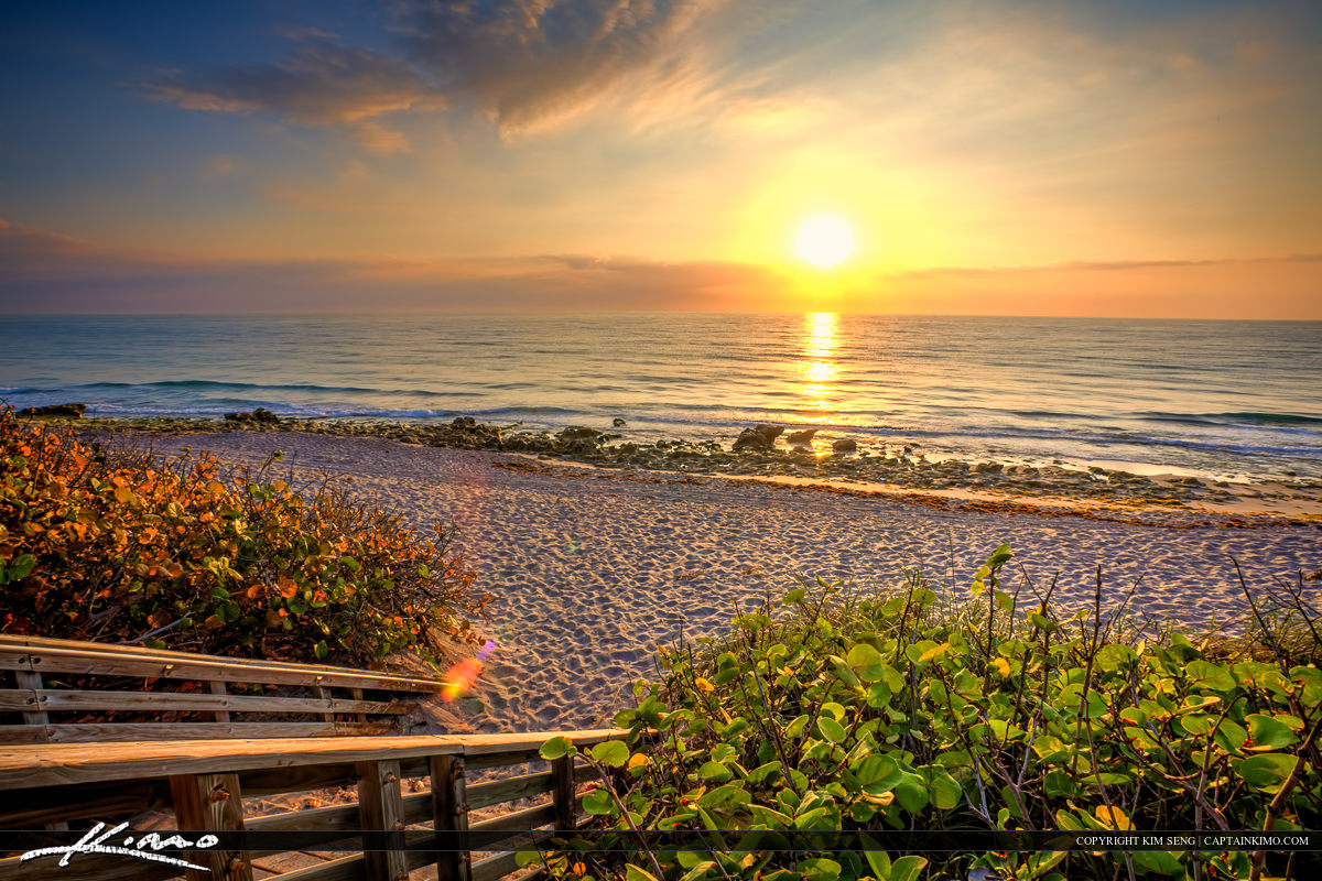 udslæt klokke silhuet East Coast Sunrise from Carlin Park Jupiter Florida | HDR Photography by  Captain Kimo