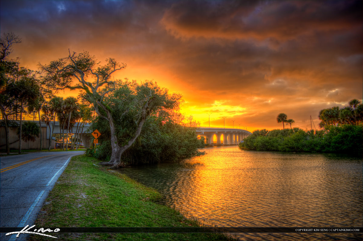 Riverside Park Road Merril P Barber Bridge Vero Beach Florida