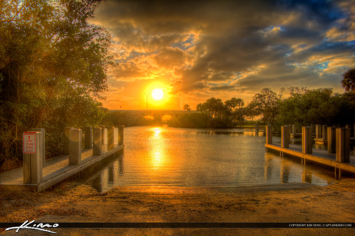 Riverside Park at Boat Ramp Vero Beach Florida Indian River