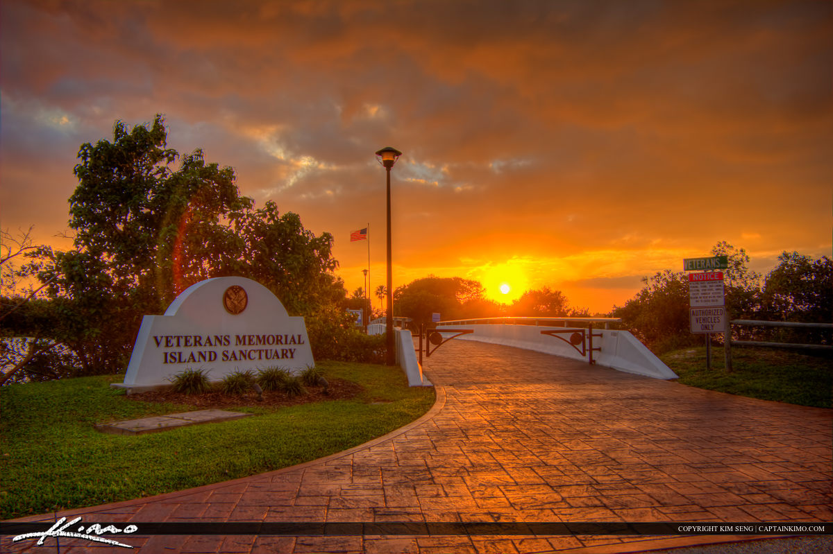 Veterans Memorial Island Sanctuary at Entrance Vero Beach Florida