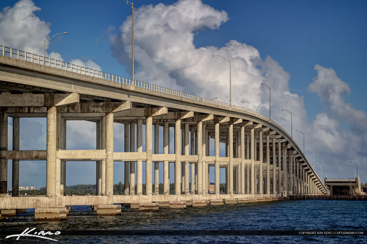Rickenbacker Bridge Key Biscayne Florida