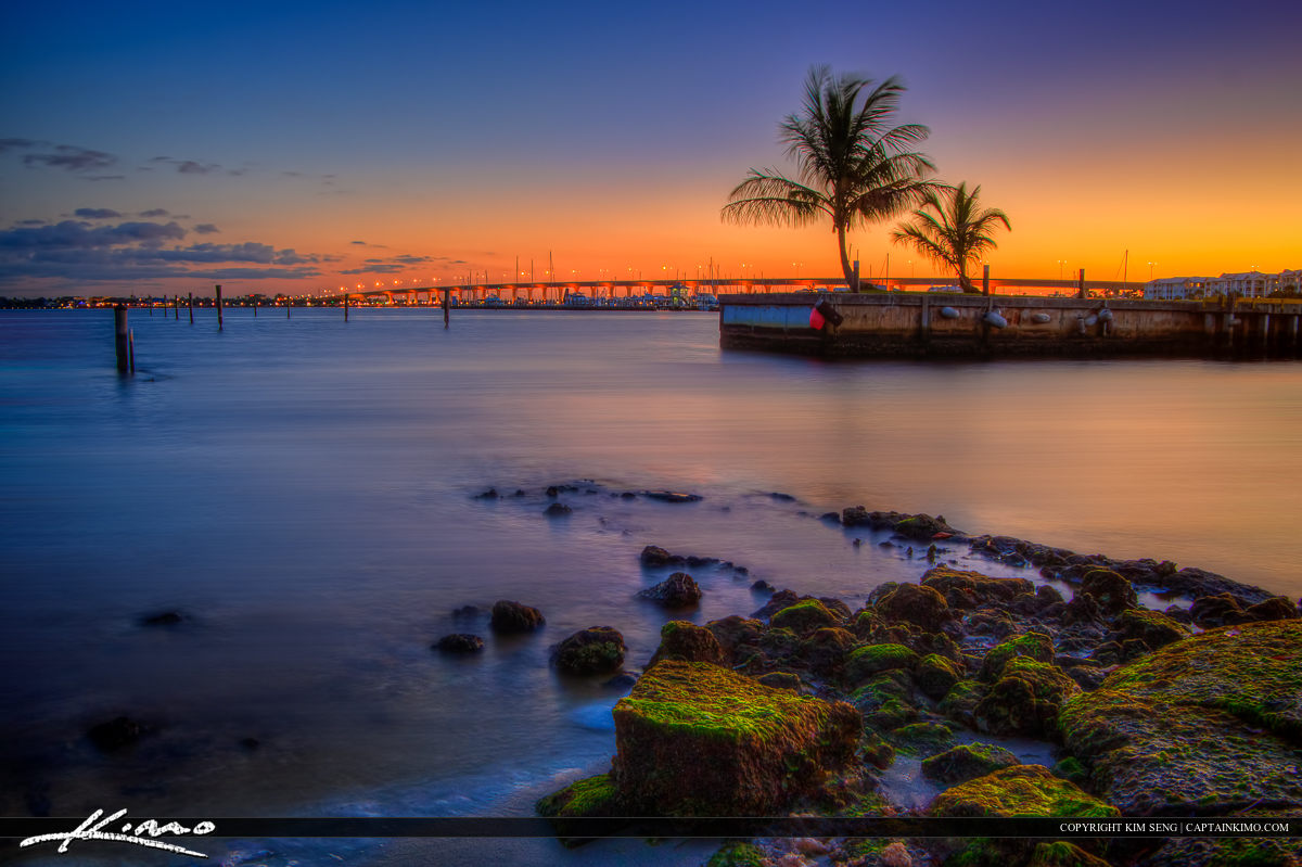 Roosevelt Bridge Jensen Beach Florida Sunset