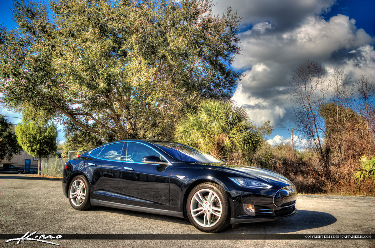 Tesla S Model Electric Car Black