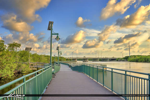 Boardwalk Park at Port St. Lucie along the River