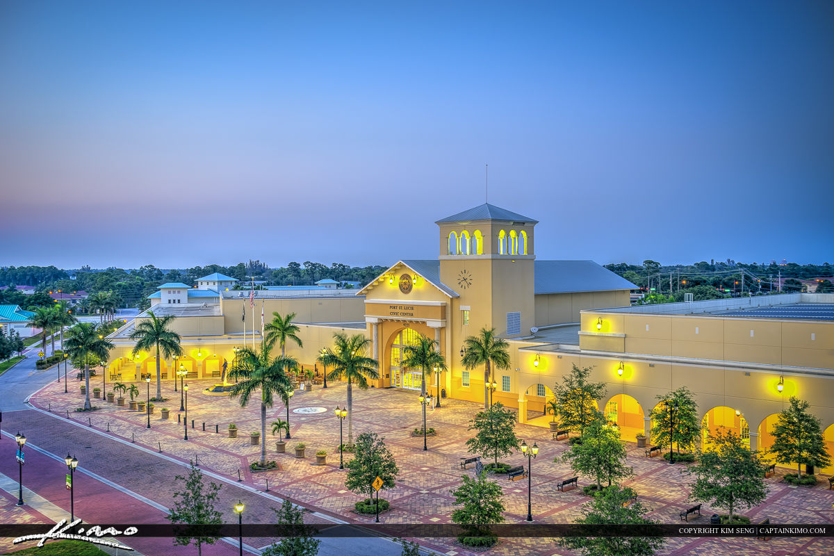 Civic Center of Port St. Lucie from Above