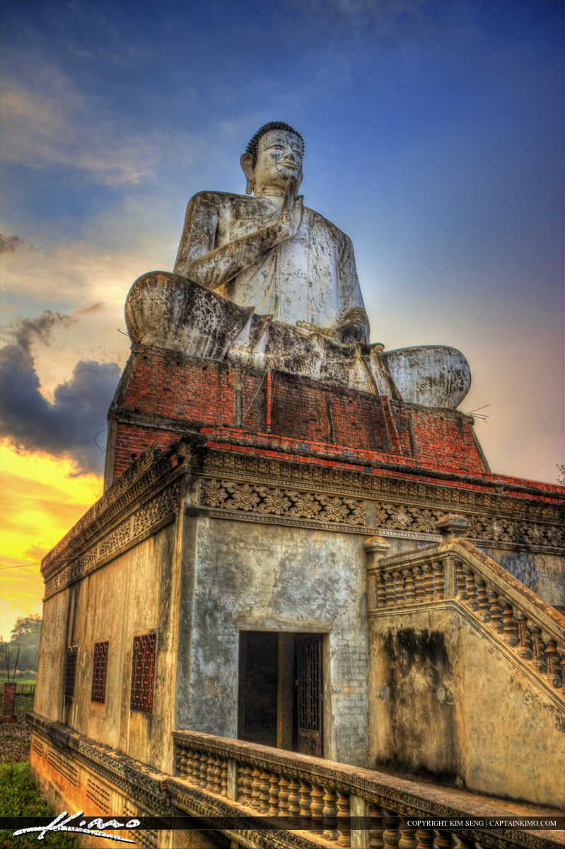Looking Up at Buddha Statue