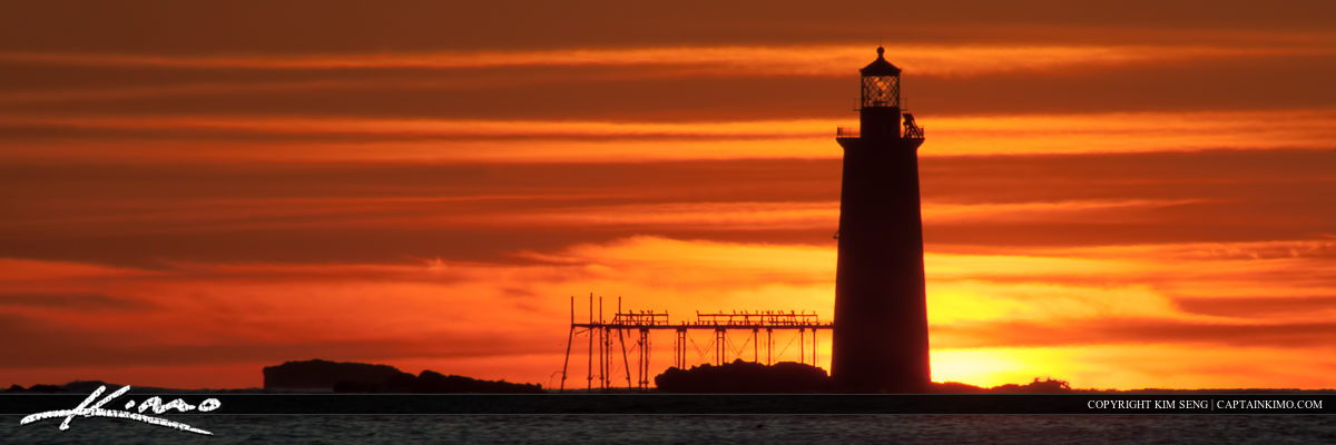 Ram Island Lighthouse Cape Elizabeth Sunrise