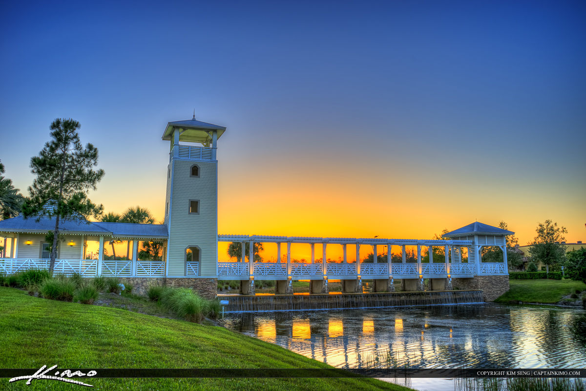 Tower at Tradition During Sunset at Port St. Lucie