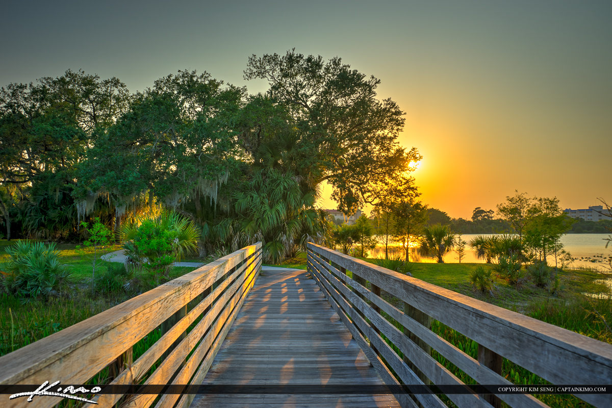 Boardwalk at Hillmore Lake Park Port St. Lucie Florida