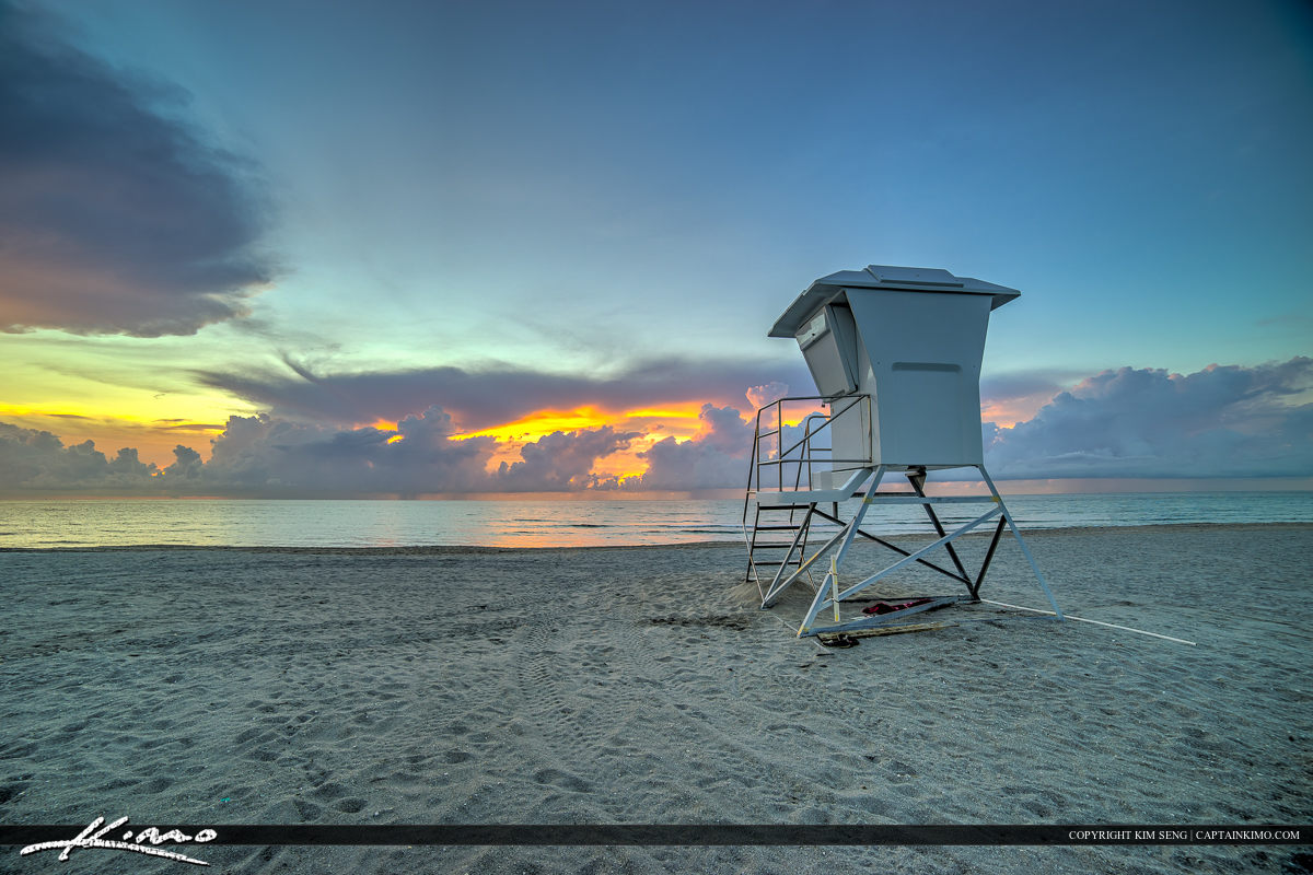 Delray Beach Florida Lifeguard Tower