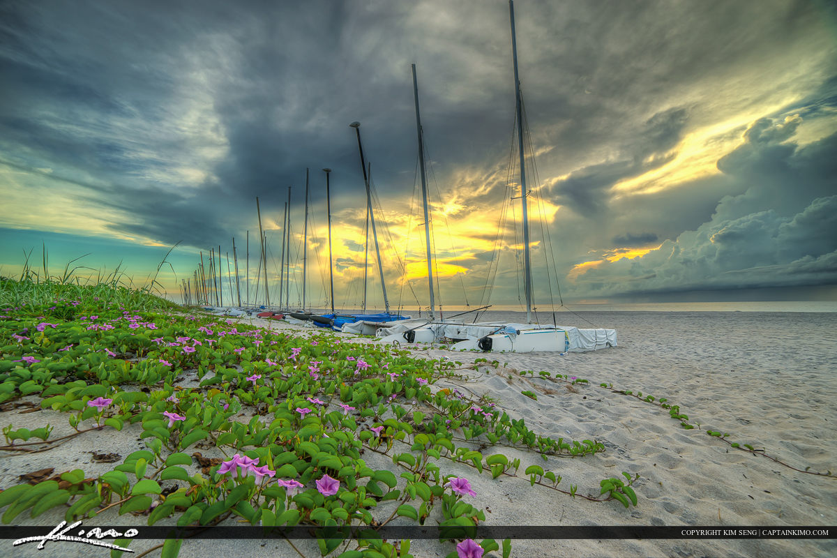 Delray Beach Sailboats along Palm Beach County Florida