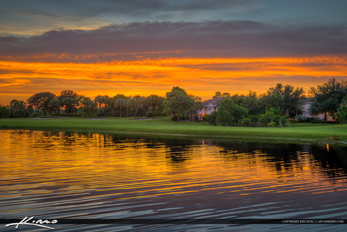 Homes at Abacoa Golf Course Sunset