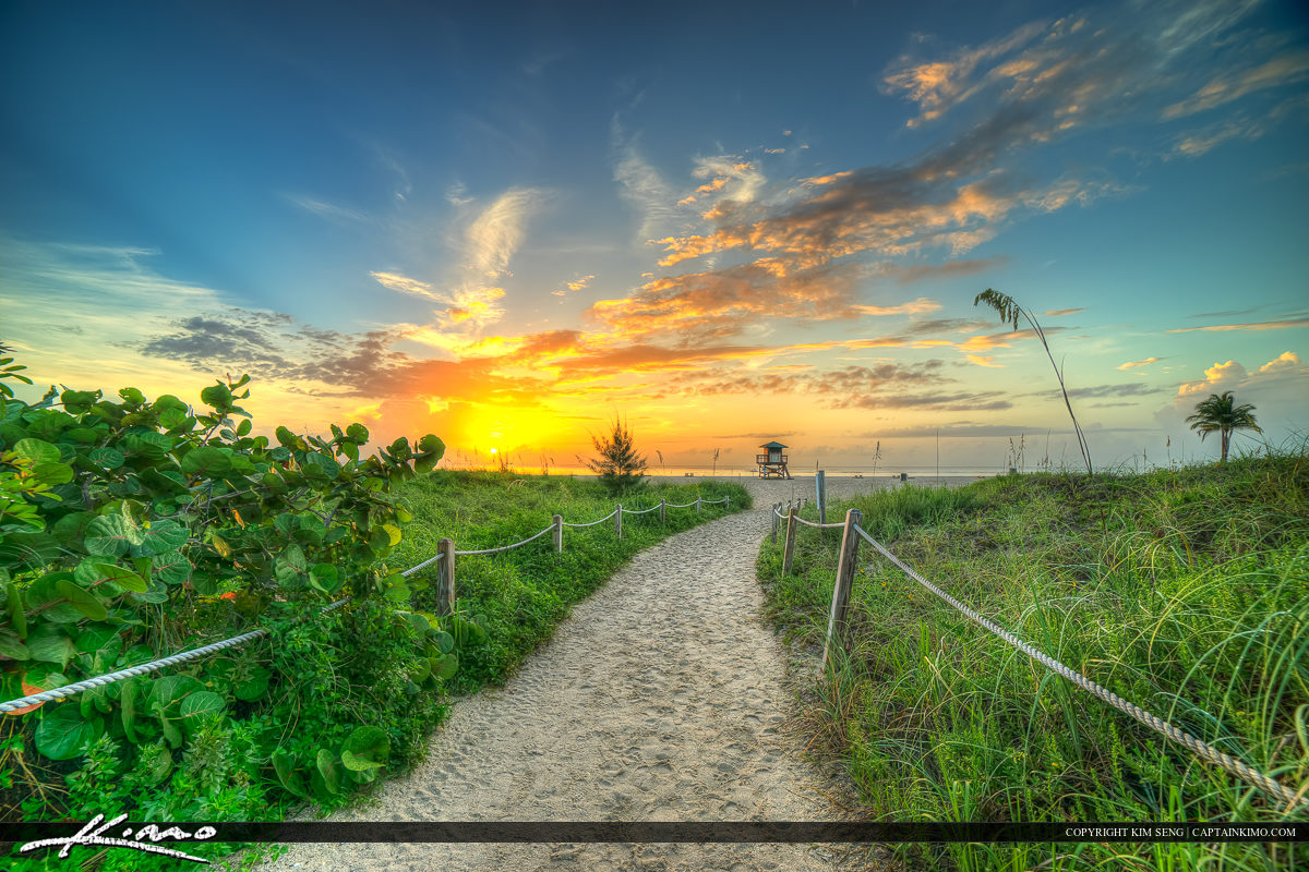 Path to Beach Singer Island Florida
