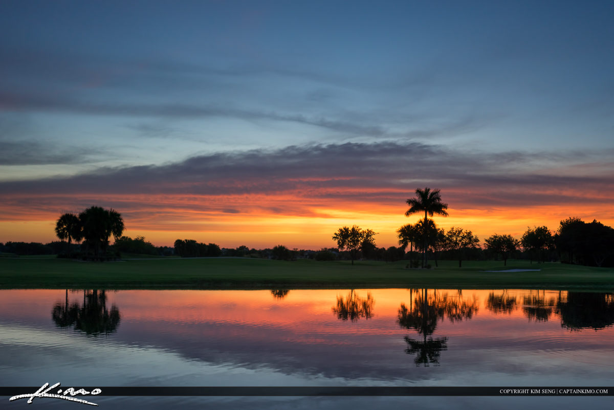 Sunset Abacoa Golf Course Palm Beach Gardens