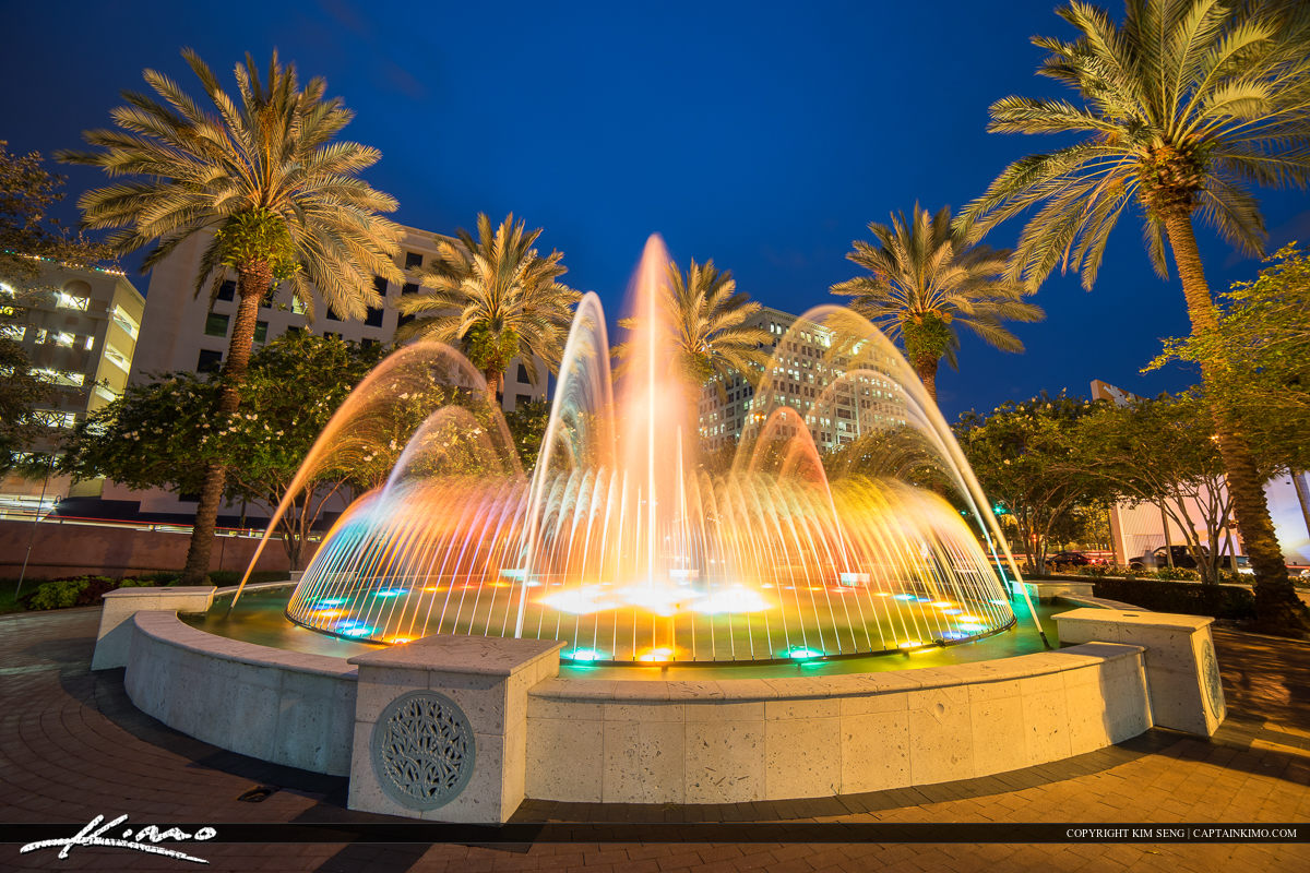 Fort Lauderdale New River Downtown Water Fountain