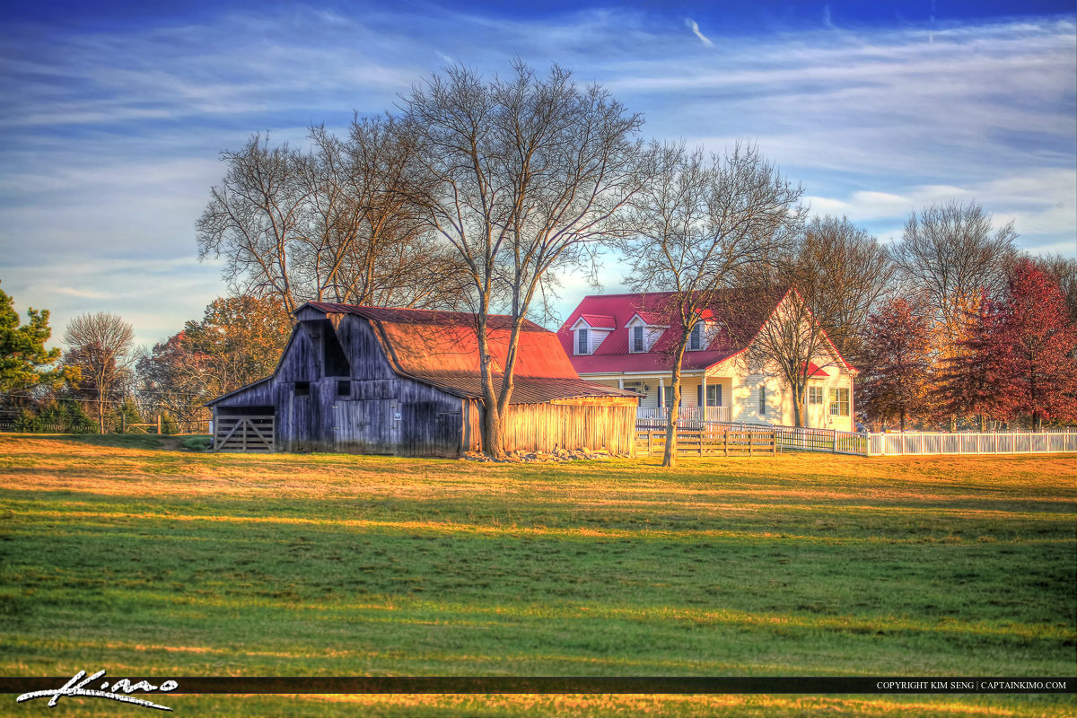 Murfreesboro Tennessee Old Barn and House