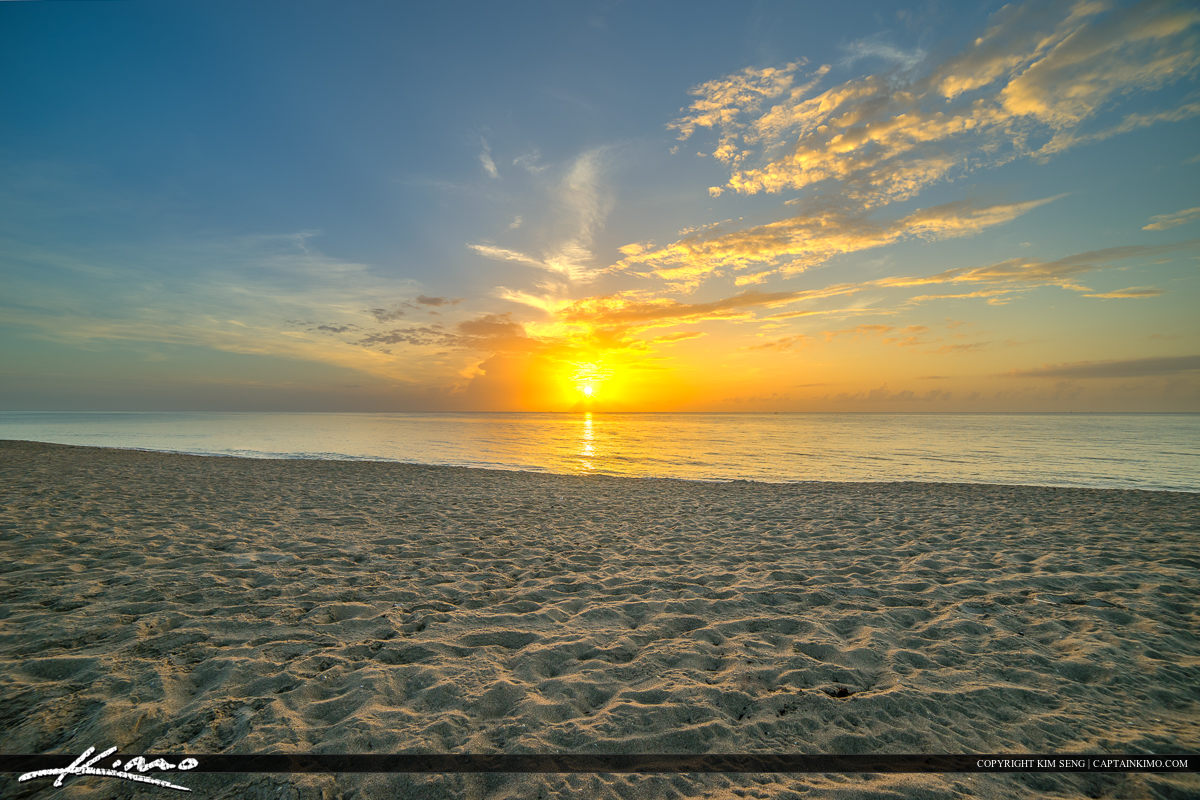 Riviera Beach City Park Sunrise Over Singer Island