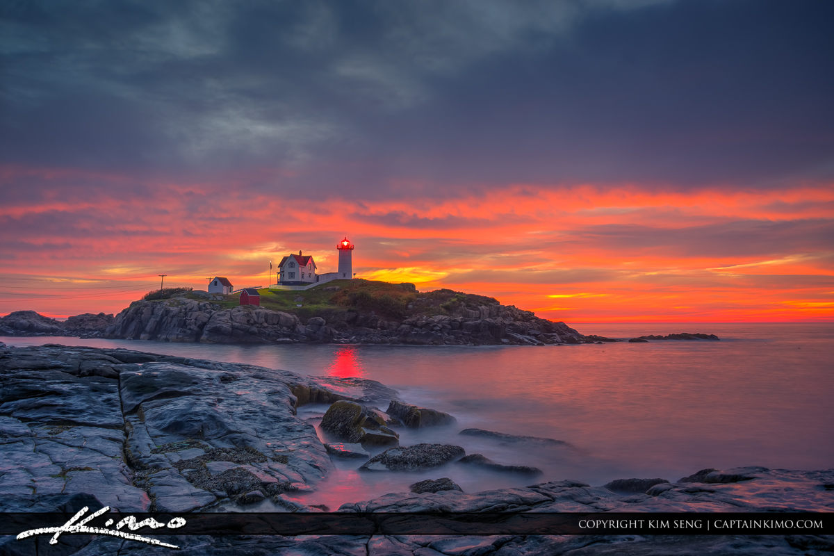 Cape Neddick Lighthouse before Sunrise