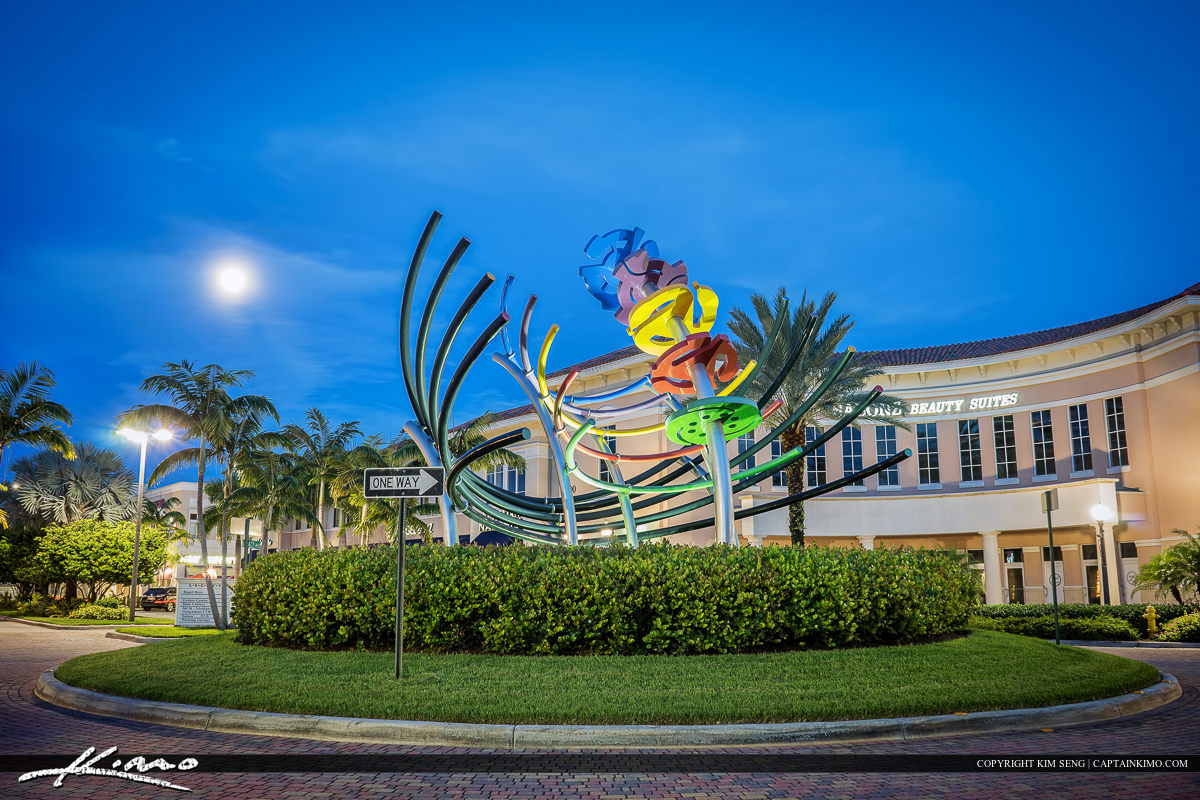 Palm Beach Gardens Florida Downtown Legacy Place Hdr Photography