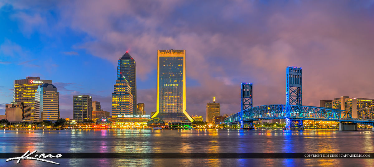 Jacksonville Florida Skyline Panorama