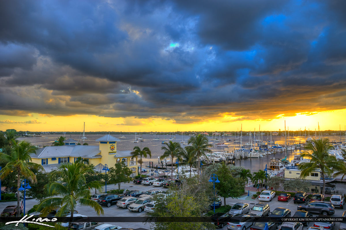 Sunset Marina Stuart Florida at Parking Lot