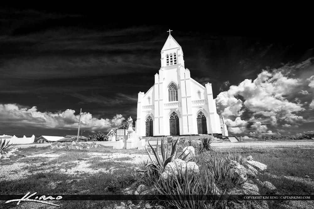 Dramatic Black and White Church from Curacao