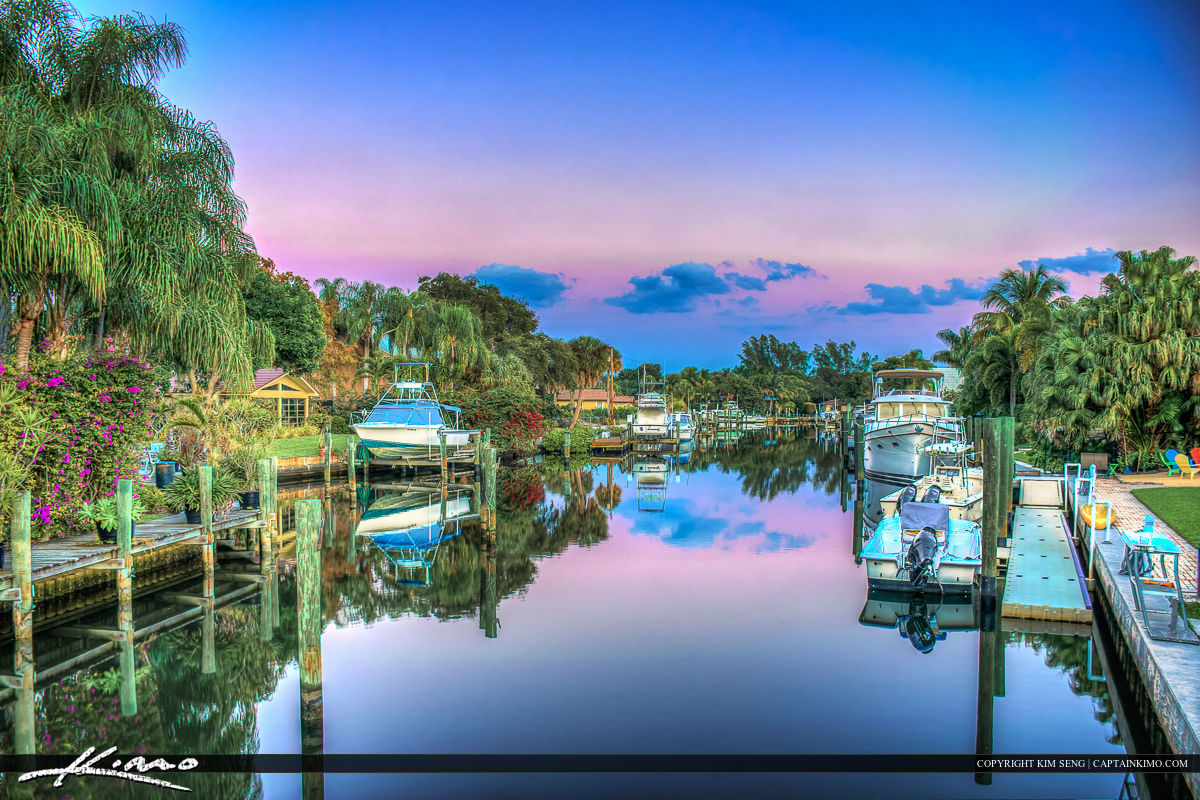Florida Waterfront Property along Canal Real Estate